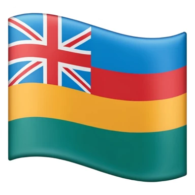 Flag of Rodrigues island sticker