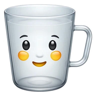 empty cup glass sticker