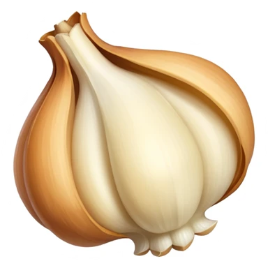 single peeled garlic clove  sticker