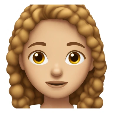 Light brown hair girl with freckles sleeping sticker