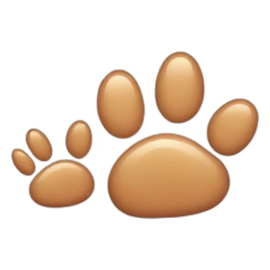 cat paw straight and long sticker