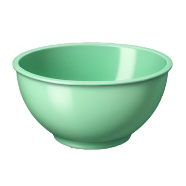 Realistic mint green mixing bowl  sticker