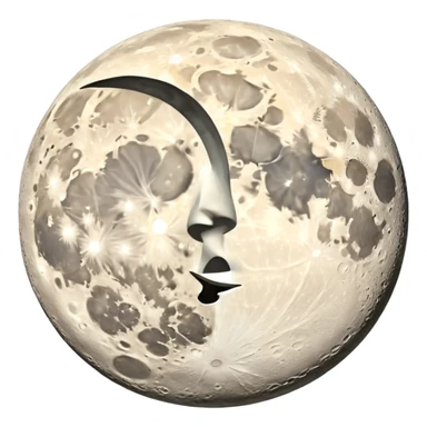 Moon Phases in a single picture  sticker
