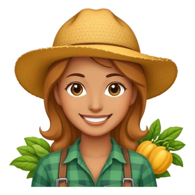 Agricultrice très contente sticker