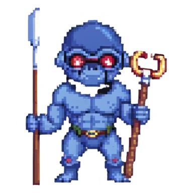 Cyclops with club sticker