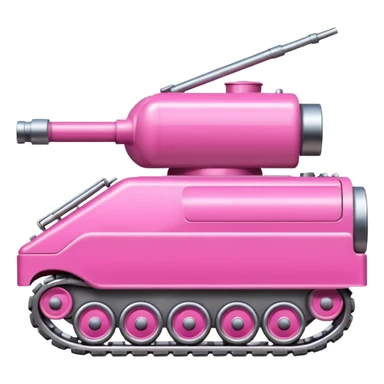 Pink tank sticker