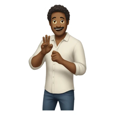 oh yeah i get it man gesturing with hands sticker