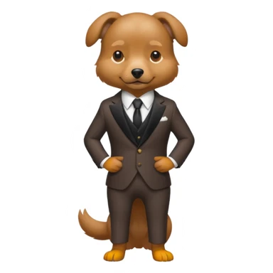 The dogwent in a suit
 sticker