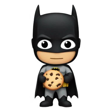 Batman holding cookie  sticker