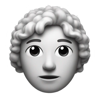 AI symbol in black and white sticker