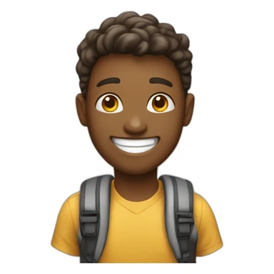 happy student sticker