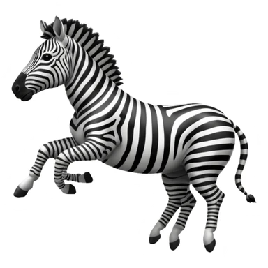 zebra is jump sticker