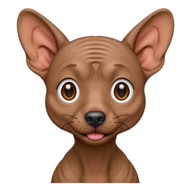 Xoloitzcuintle Dog crazy expression sticker