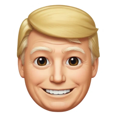 trump head sticker