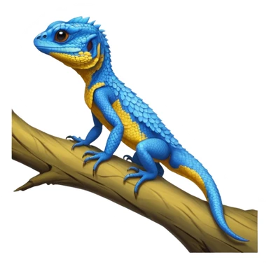 Blue-headed Tree-Agama, full body sticker