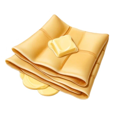 Russian crepes with butter sticker