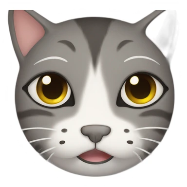 Weeping cat with lots of tears sticker