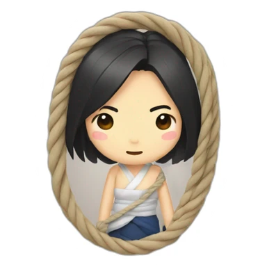 mitski wrapped in rope sticker