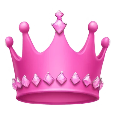 pink princess crown sticker