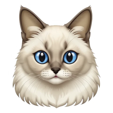 Blue seal point Balinese cat sticker
