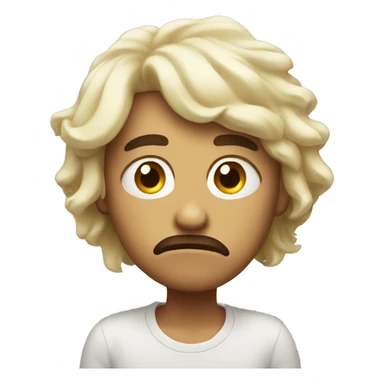 Sighing but confused  sticker