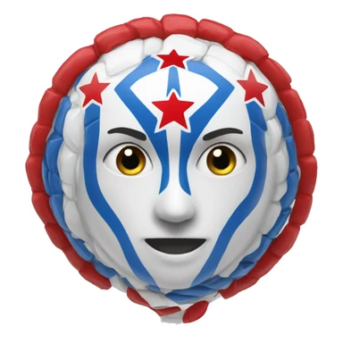 White blue spartak sticker