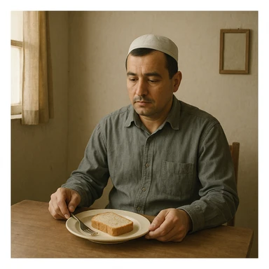 sartarosh xona bunaqa zur darajada bulmasin keyin shunchaki tarelka v vilka ushlab utirsin tarelkada esa faqat non bulsin kayfiyati xam urtacha bulsin xursan bob ketmasin sticker