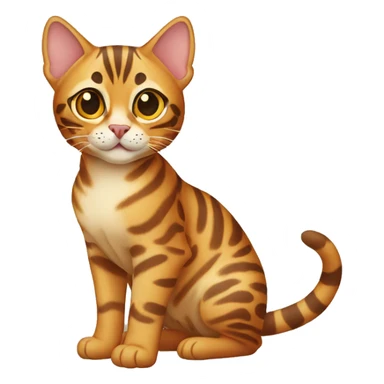 Bengal cat full-body sticker