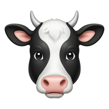 draw this emoji whit just line 🐮 sticker