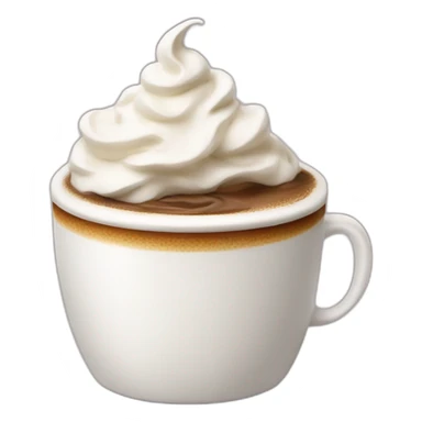 Coffe with whipped cream  sticker