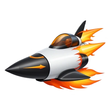 jesus driving fine black rocket with fire color france sticker