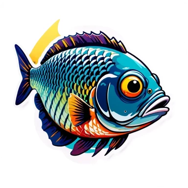 fish head sticker