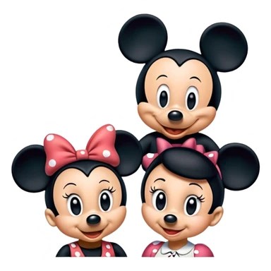 Mickey and Minnie sticker