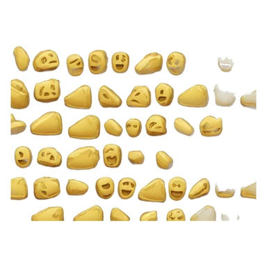 pendiente y collar dorado sticker