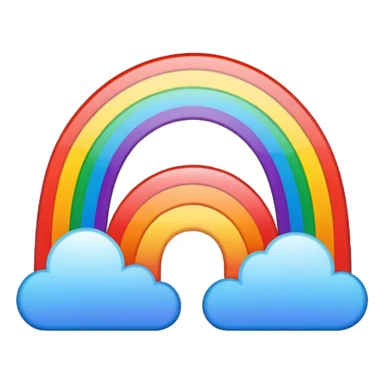 Sunset Rainbow sticker