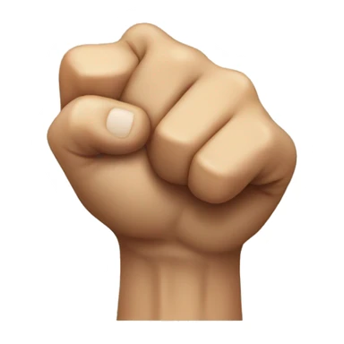 fist with thumb sticking out  sticker