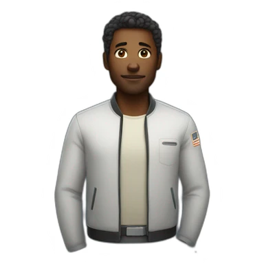 Man in the cosmos sticker