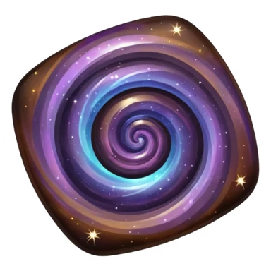 dark brown nebula crystal sticker