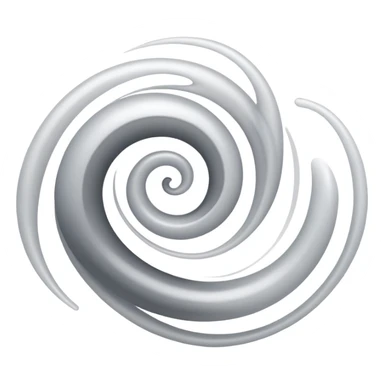 air flow with white and grey color mixing sticker