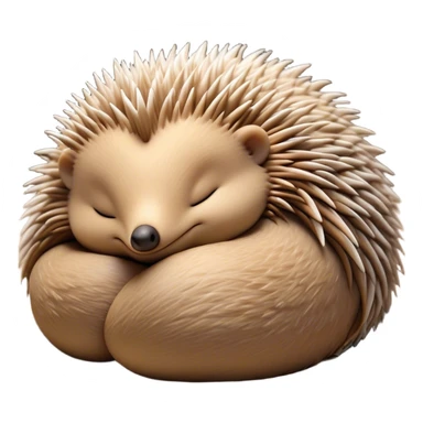 Meme-Worthy Cute Sleeping Echidna Portrait Emoji, Head resting peacefully with a contented smile, showcasing a delightfully compact build and a luxuriously soft spiky fur, eyes shut in a serene, restful nap, Simplified yet hilariously adorable features, highly detailed, glowing with a soft, drowsy light, high shine, relaxed and utterly lovable, stylized with an air of playful laziness, bright and heartwarming, soft glowing outline, capturing the essence of a comically sleepy echidna, so meme‐worthy it feels like it could instantly become the next viral sensation of adorable slumber! sticker