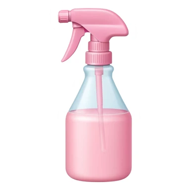 pastel pink spray bottle sticker