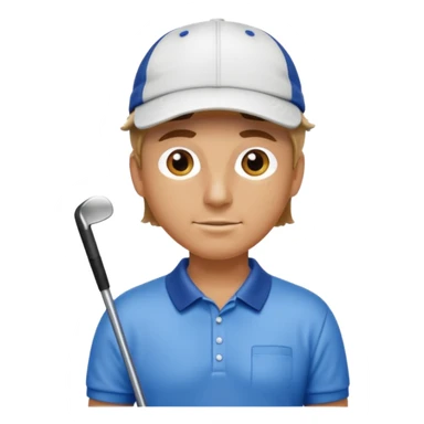 Wet golfer sticker