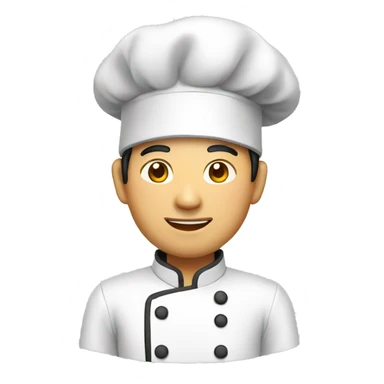 asian chef sticker