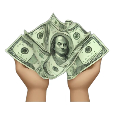 lluvia de dinero sticker