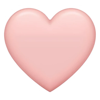 heart with a soft pink blush sticker