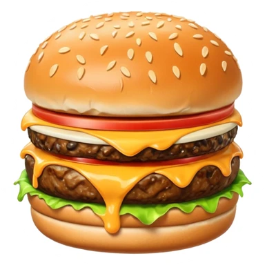 Happy burger sticker