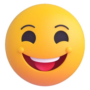 3D smiley emoji, round shape, grandmother and grandfather together on a picnic, yellow and green colors, smiling face sticker