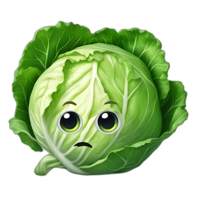 Cabbage with one eye sticker
