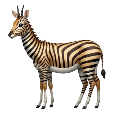 Zebra-Antelope-Impala-Gazelle-hybrid, full body sticker