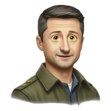 Presented of Ukraine Vladimir Zelensky sticker